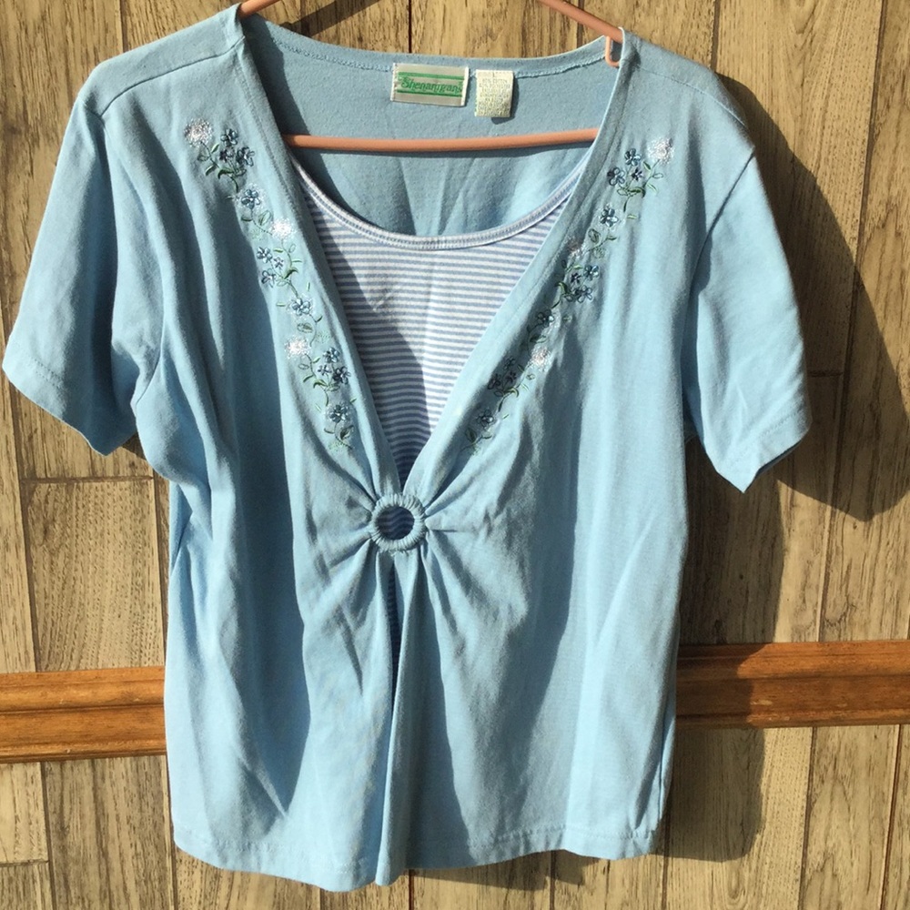 Ladies short sleeve blouse